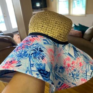 Lilly Pulitzer large floppy hat